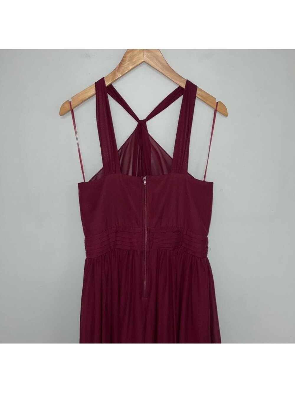 Birdy Grey Chiffon Halter Dress Women’s Medium Cabernet‎ KIKO - Picture 11 of 15